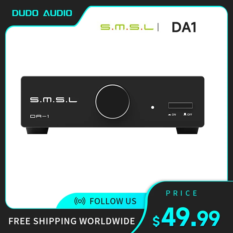 

SMSL DA1 Mini Power Amplifier TPA3118 65W*2(4Ω）Amp
