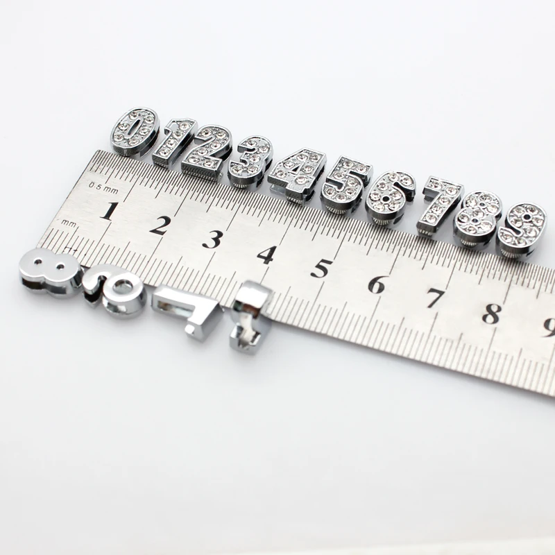 Rhinestone Slide Letter Charms 