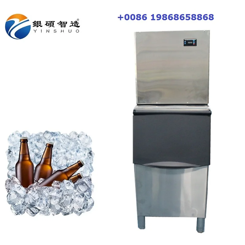 

Stainless Steel+ABS Ice maker machine 250kg commercial cube ice machine portable ice maker