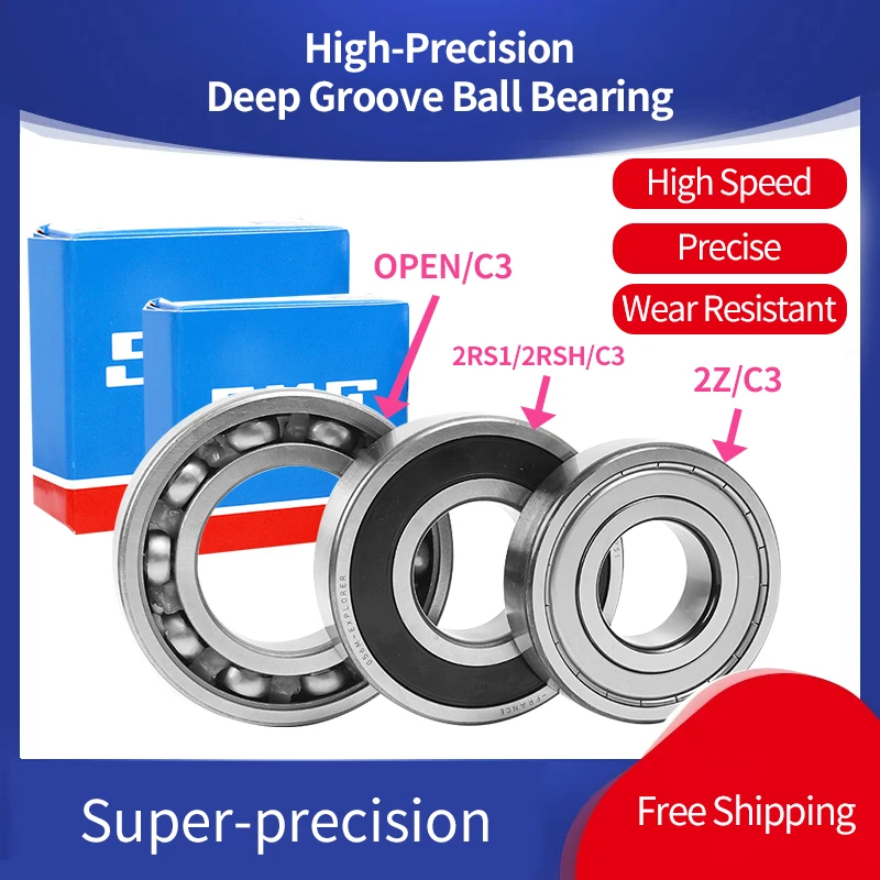 

Sweden SKF High Precision Deep Groove Ball Bearing 6013 6014 6015 6016 6017 6018 6019 6020 6021 2RS1 2RSH 2Z/C3