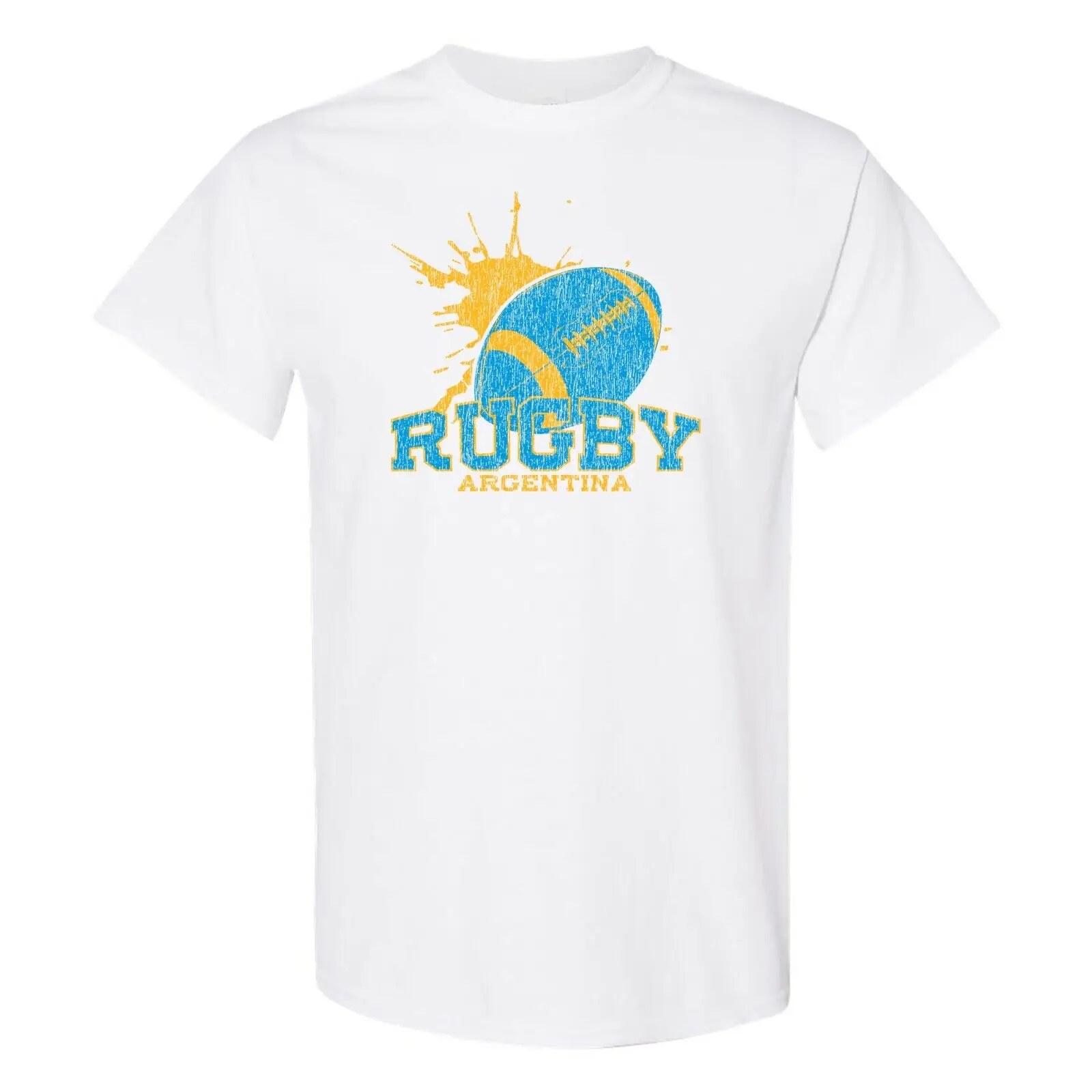 Argentina Rugby-Giochi Estivi T-Shirt Da Competizione Di Calcio-Bianco