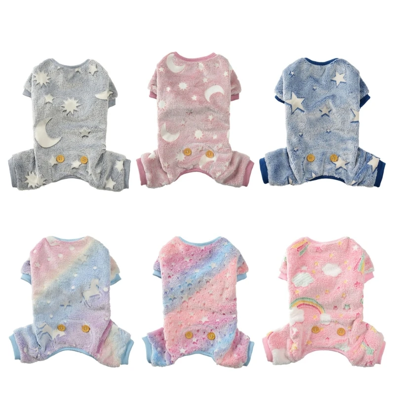 

Пальто для собак Dreamy, светящийся в темноте пуловер для холодной погоды, одежда на четвереньках, одежда для щенков, одежда для