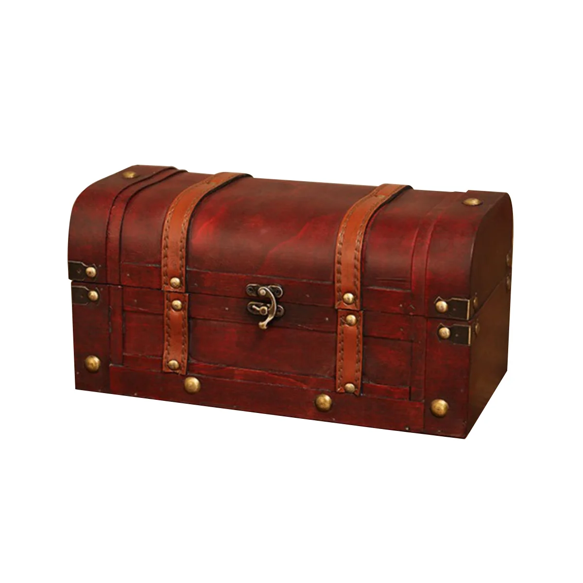 

Wood Chest Box Decorative Storage Chest Box with Lock Handcrafted Decorative Boxes with Lids Decor Wood Box