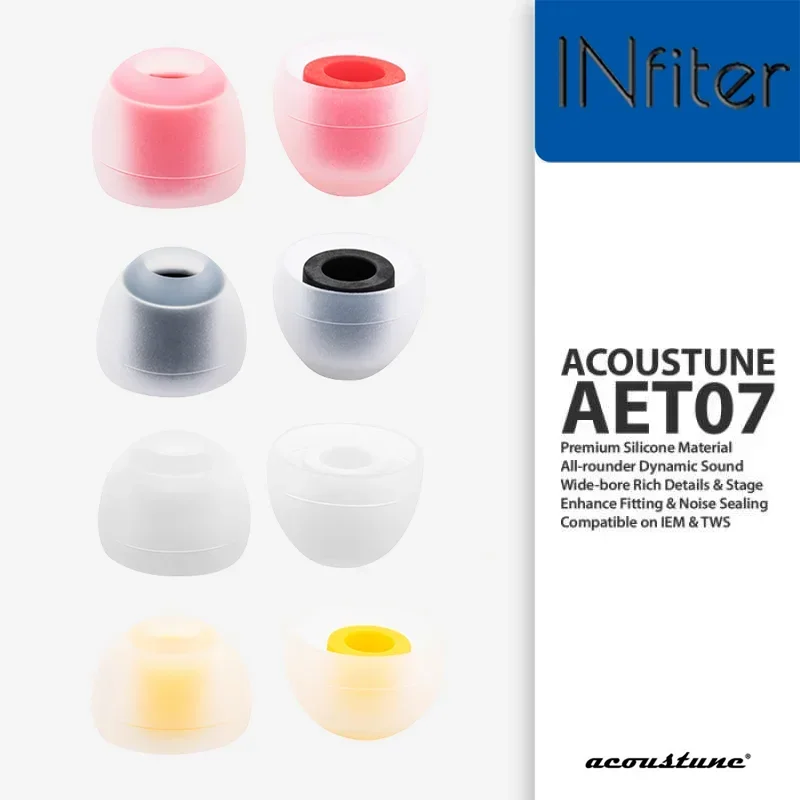 Acoustune Premium Silicone Ear Tips – Enhanced In-Ear Earphone Accessories