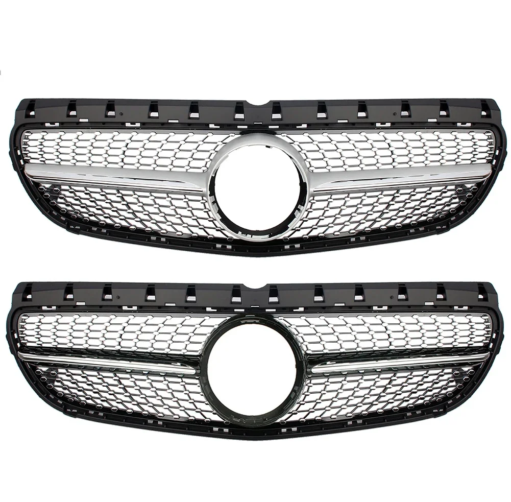 Front Racing Grille Facelift Bumper Center Grill For Mercedes-Benz B-Class  W246 B160 B180 B220 B200 B250 2015-2019 Diamond