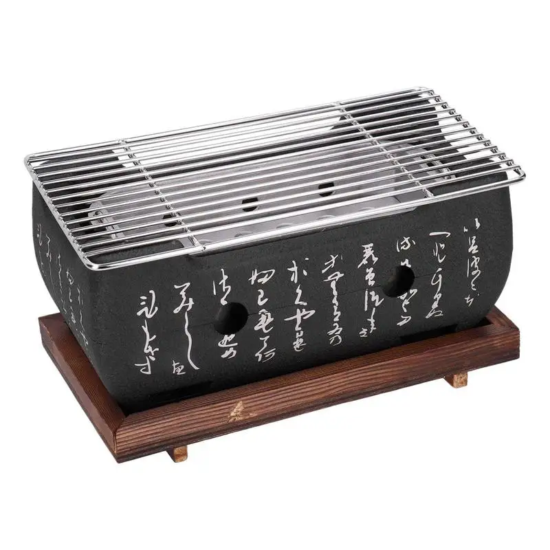 

Charcoal BBQ Grill Japanese-style Mini Household Stove Charcoal Grill 34.5x17x12cm Mini Household BBQ Charcoal Stove For Picnic