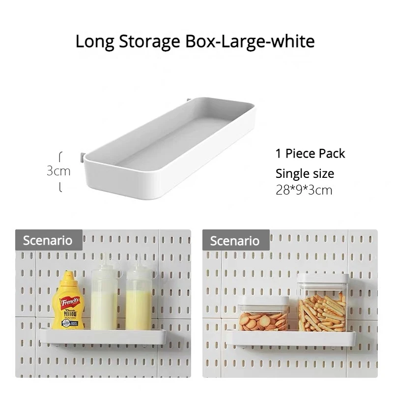 Multi-Functional Pegboard Wall Organizer with Shelves
