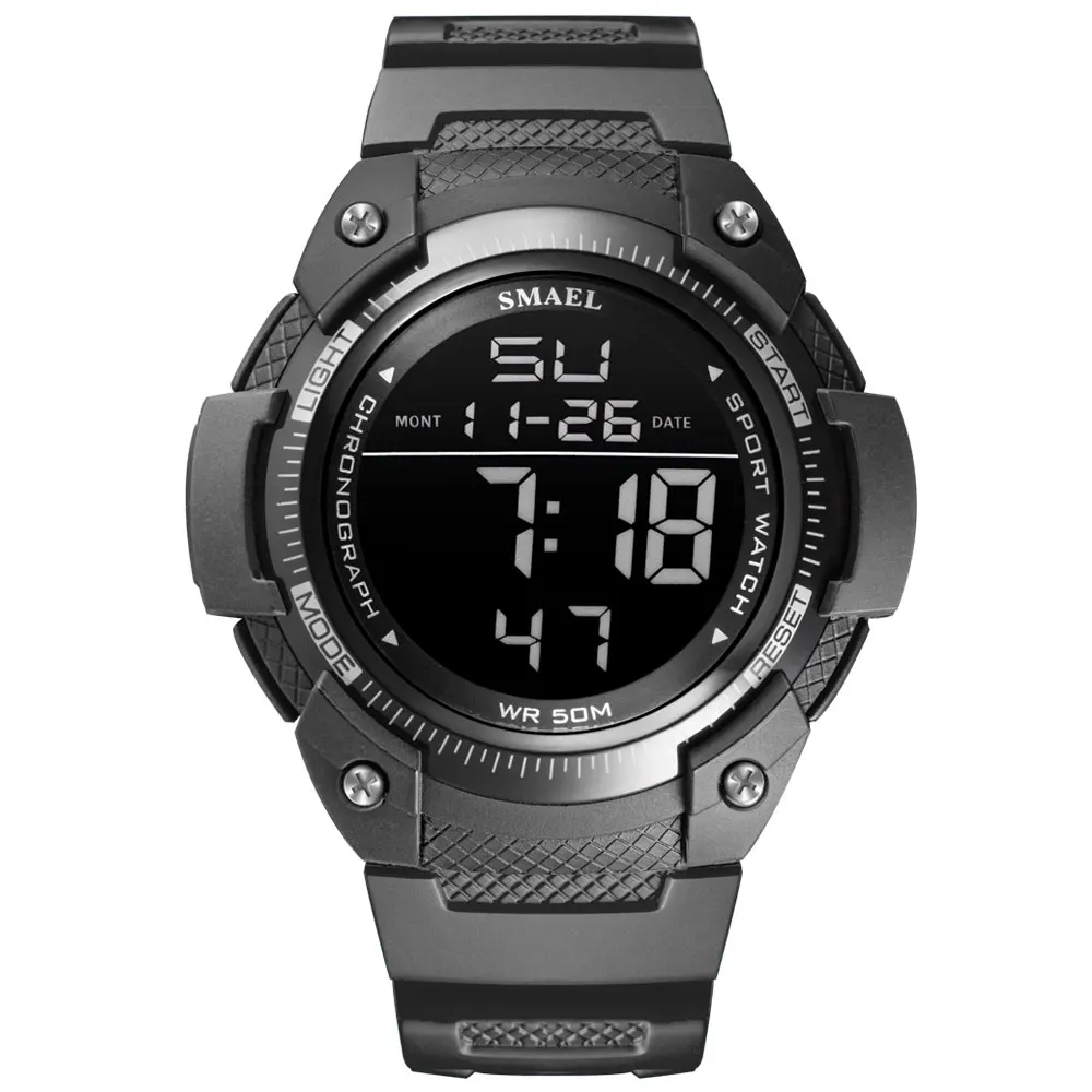 2024 Simple Male Sport Digital Watch Multi-functional Outdoor Timing Running Swimming Student Watch Functional Electronic Watch