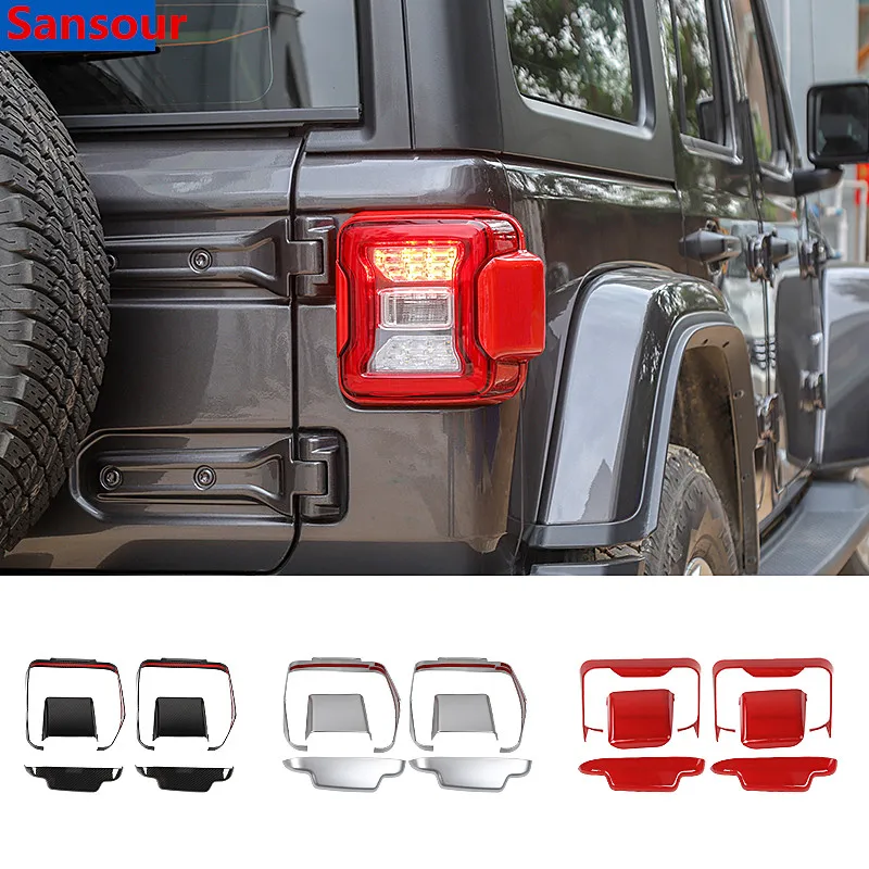 

Car Stickers for Jeep Wrangler ABS Car Rear Tail Light Lamp Decoration Cover for Jeep Wrangler JL 2018 Up Car Accessories