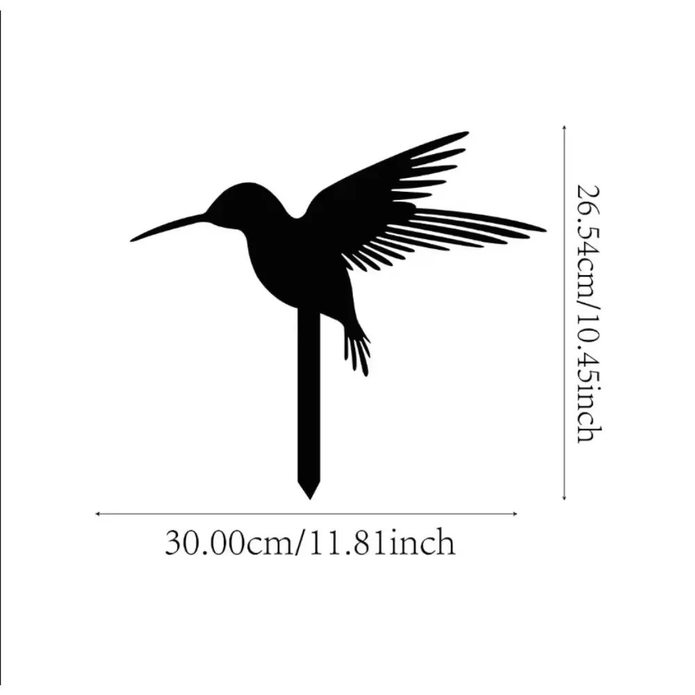 Metal Garden Stakes Bunny Butterfly and Bird Silhouettes for Outdoor Decor and Garden Animal Statues