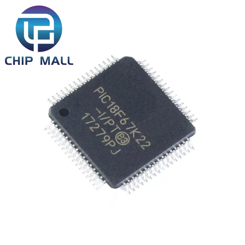 

PIC18F67K22-I/PT TQFP-64 Microcontroller / 8-Bit Chip New Original Stock