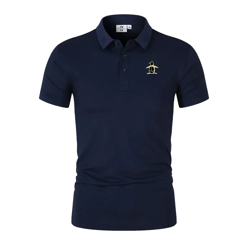 Men's Golf T-shirt Summer Short sleeved Polo Neck T-shirt Golf Polo Shirt Men's Fashion Casual Tops polo shirt mens shirts