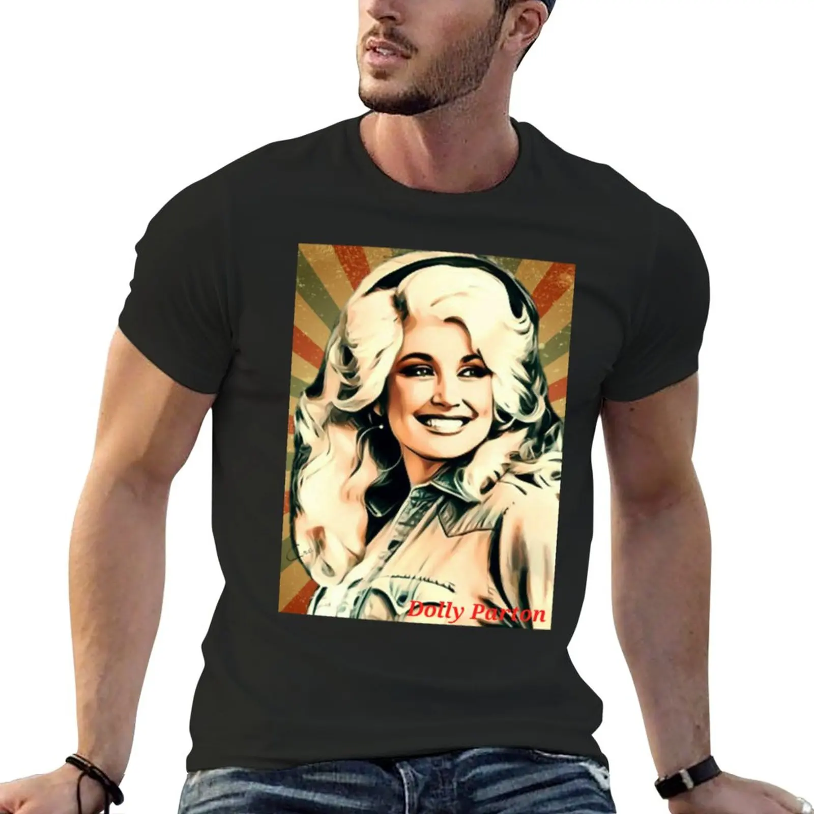 

Dolly Parton T-Shirt plus size tops vintage mens t shirt graphic