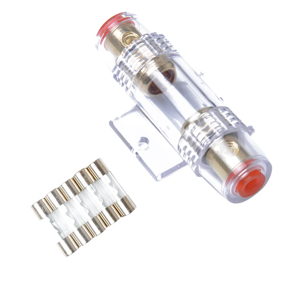 

4/8 Gauge AWG In-Line AGU Fuse Holder with 5pcs 60 Amp Fuse