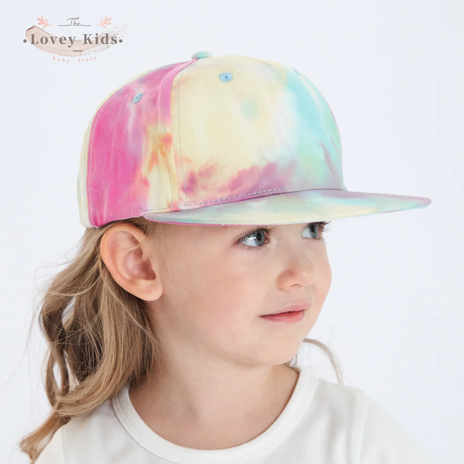 

Baby Girls Boy Baseball Cap 2022 Spring Peaked Sun Cap Breathable Tie Dye Hip Hop Fashion Cap Newborn Accessories 1-5Y