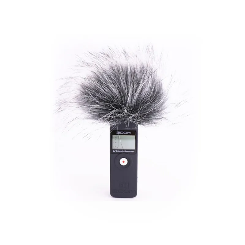 Parabrezza peloso Microfono Manicotto Microfono Copertura antivento Filtro in schiuma Spugna per ZOOM H1 H1N Accessori per registratori con cancellazione del rumore - immagine 5
