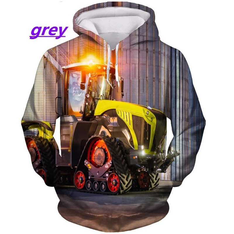 thumbnail image 1 of Nueva sudadera con capucha con estampado 3D de tractor para hombre y mujer, estilo Harajuku y hip hop, informal, a la moda, 1 of 5