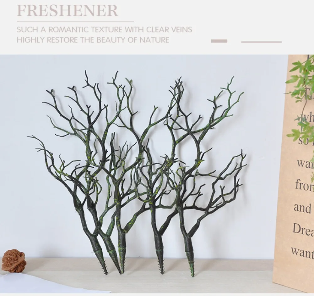 Neue Kunststoff Künstliche Pflanzen Geweih Geformt Dekorative Gefälschte Baum Zweig Bonsai Wohnzimmer Ornamente – Detail 8