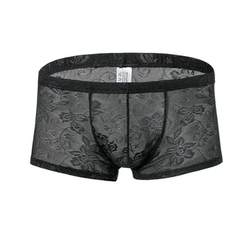 Semplice C504 biancheria intima di pizzo moda uomo boxer grandi convessi boxer da uomo traspiranti 1