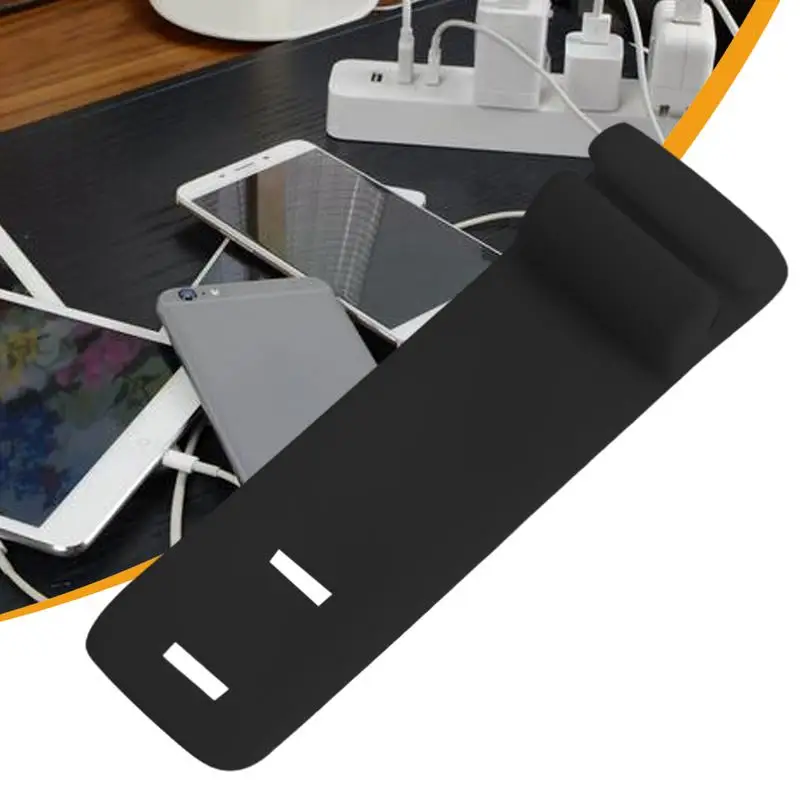 USB Cable Organizer Non-slip Socket Cord Holder 3x Reusable Wire Management Too Charger Strip Organizer For Home Studio