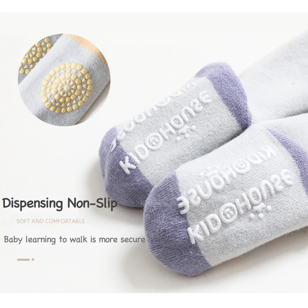 PANGDUBE Baby Knee Pads Baby Crawling Socks 0-3T Cute Cartoon Kids Long Socks Exquisite Cotton Toddler Accessories