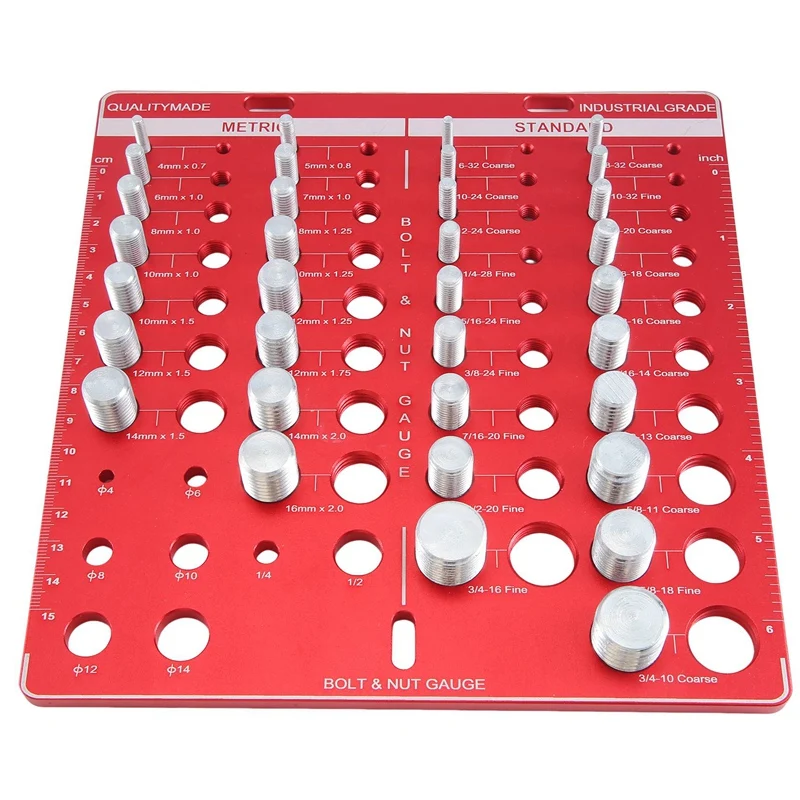 

Nut And Bolt Thread Checker Bolt Size And Thread Gauge Identifier,Ruler With Inches And Centimeter