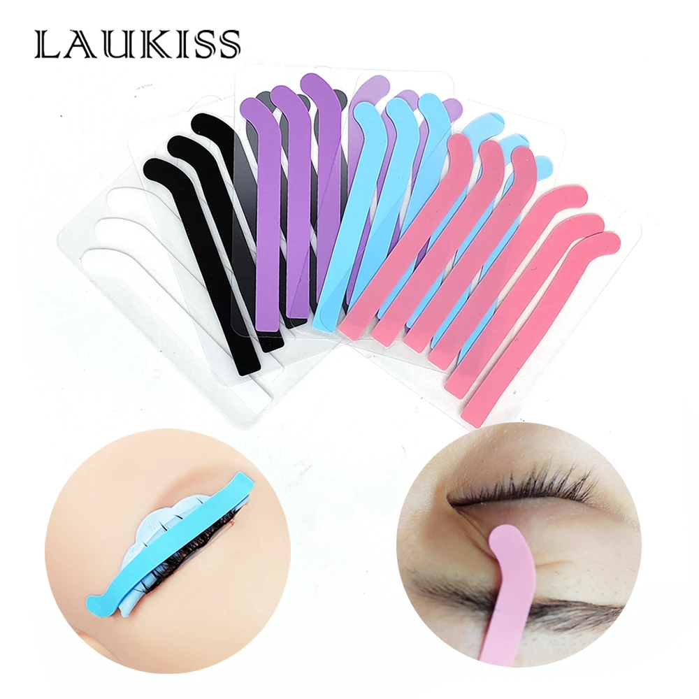 5packs Eyelash Lifting Silicone Stripe Reusable Eye Lashes Lifting Curler Pad Perm Lash Extension Supplies Sticky Tape Makeup