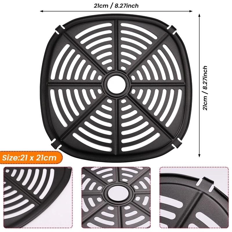 Air Fryer Accessories Partition Plate Frying Plate Steaming Grill Rack Baking Tray