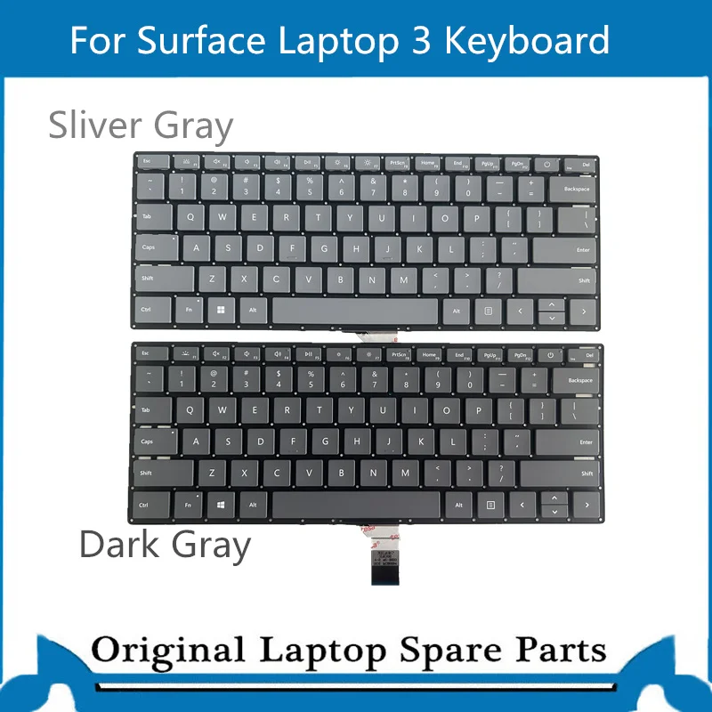Original para Microsoft Surface Portátil Computador Portátil Teclado 1867 Tira Cinza