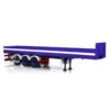 Spare Parts 3 Axles 1/14 Metal Semi Trailer for Toys Remote Control Tractor Car RC Dump Trucks Vehicle Accessories THZH1996 2