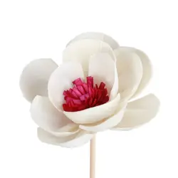 Luxurious Aroma Oil Fragrance Diffuser with Decorative Artificial Flowers and Rattan (5)