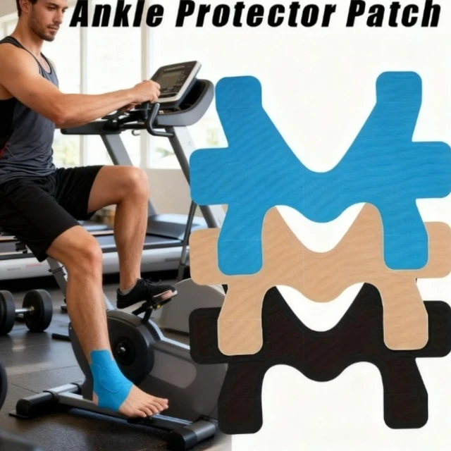 1pc/10pcs Breathable Elastic Kinesiology Tape for Ankle for Sports, Ankle Sprain & Muscle Strain Relief Protective Athletic Wrap 4