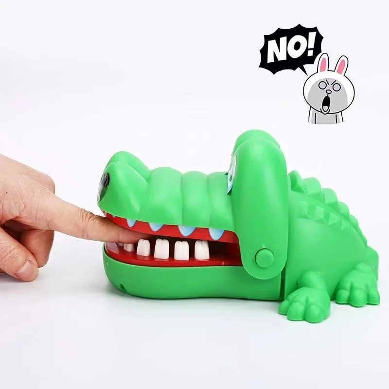 Crocodile Teeth Bite Finger Toys Multiplayer Gaming Party Prank Props Hand-biting Trick Decompression Holiday Parent-child Gift crocodile toys,prank toys,stress relief toys,parent child interactive toy