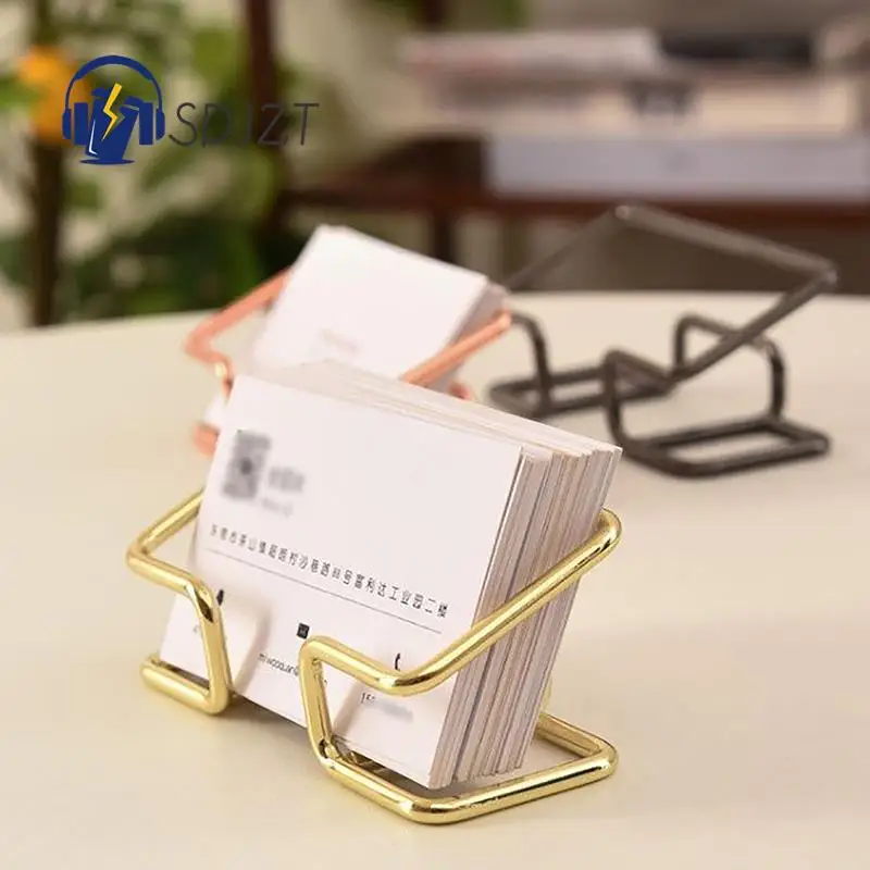 

1pc Business Card Holder Desk Bracket Cards Organizer Office Gift Display Holders