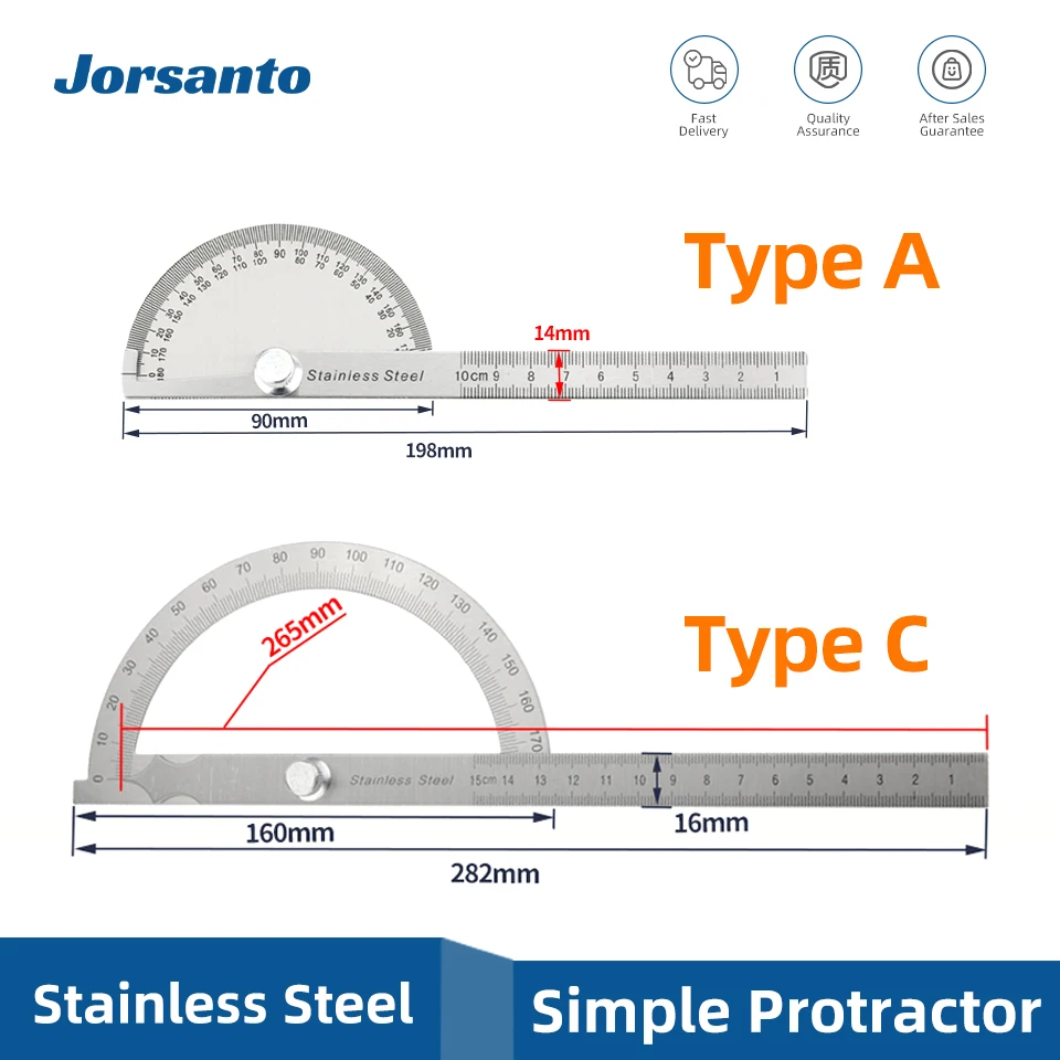 Angle Measuring Tool Angle Protractor Woodworking Measuring Tool 180 Degree Protractor Metal Angle Finder Angle Ruler Woodworking Tools Measuring Ruler Meter Stainless Steel Goniometer