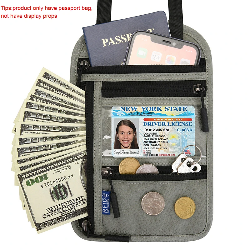RFID Blocking Waterproof Travel Wallet & Anti-Theft Phone Purse
