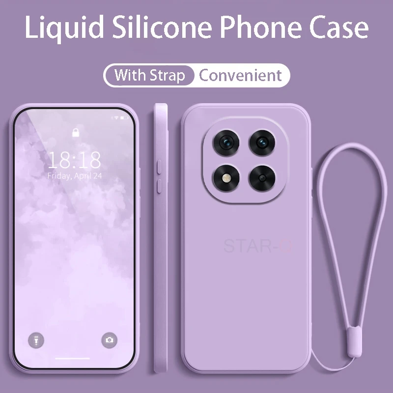 Luxury Liquid Silicone Case with Lanyard