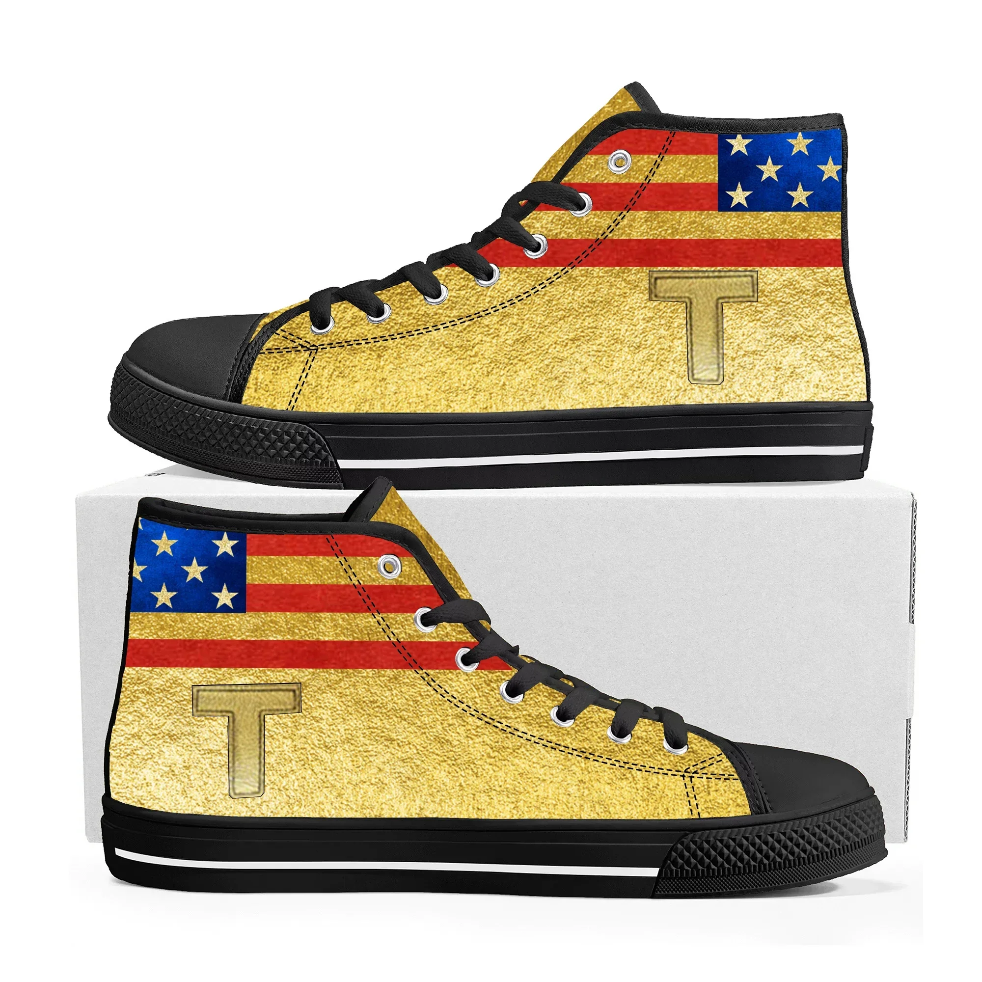 Trump 2024 High Top Sneakers Never Surrender Mens Womens Teenager Canvas Sneaker Casual Couple Shoes Custom Shoe