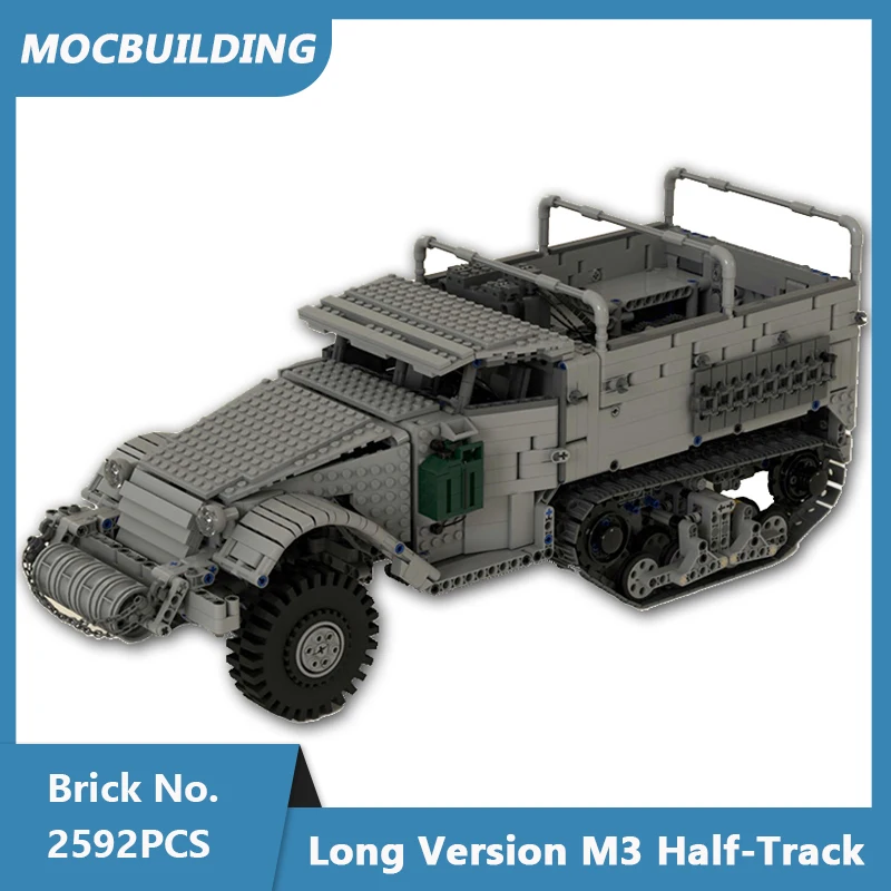 MOC-Bausteine, Willys mit Anhänger, ikonisches Geländewagen, Peterbilt 389, große LKW-Serie, zum Zusammenbauen von Ziegelsteinen, Sammlung, Spielzeug, Geschenk – Detail 20