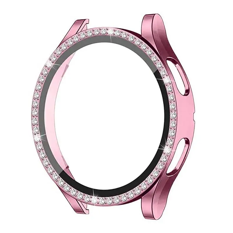 Bling Diamond Glass Case with Screen Protector