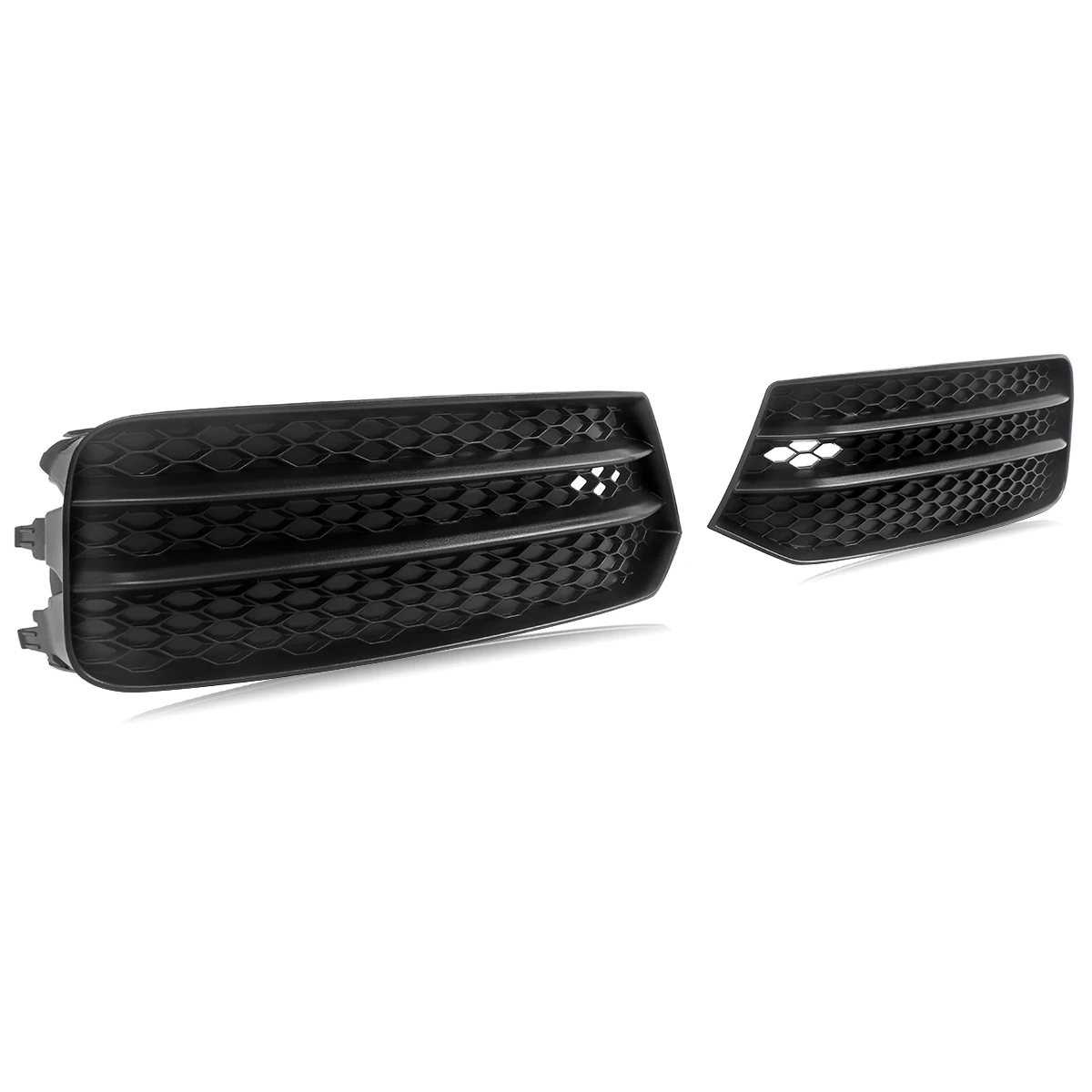 2x Front Bumper Honeycomb Fog Light Cover Grill Grille Fits Audi A1 8X 2015-2018