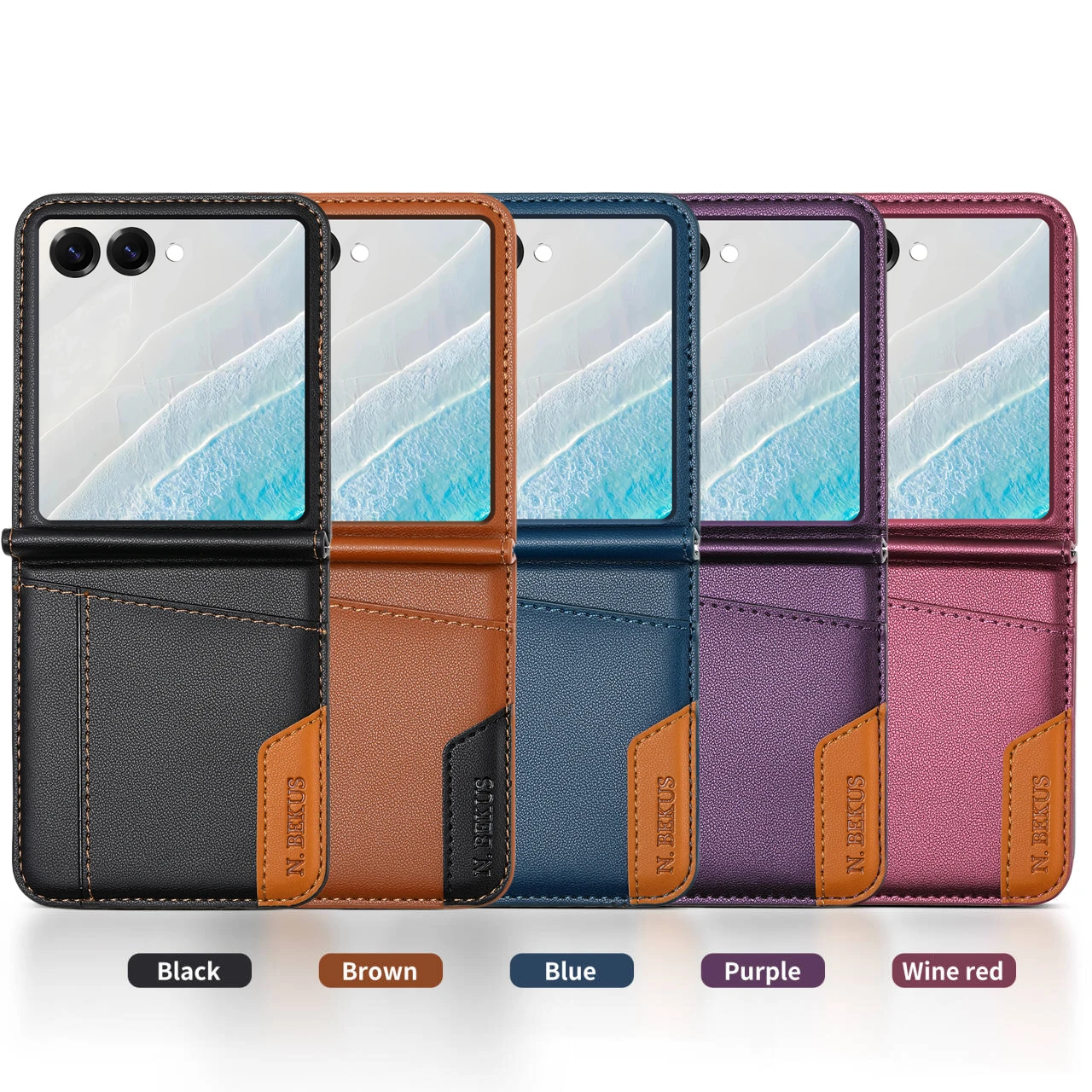Leather Wallet Phone Case with Card Slots - Protective and Stylish Cover