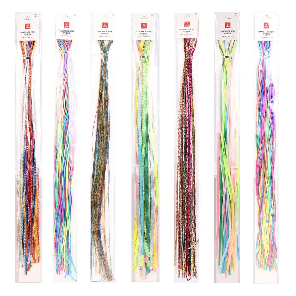 

Fairy Hair Tinsel Braided Hair Colorful Rope for Colorful Braided Hair Ribbons