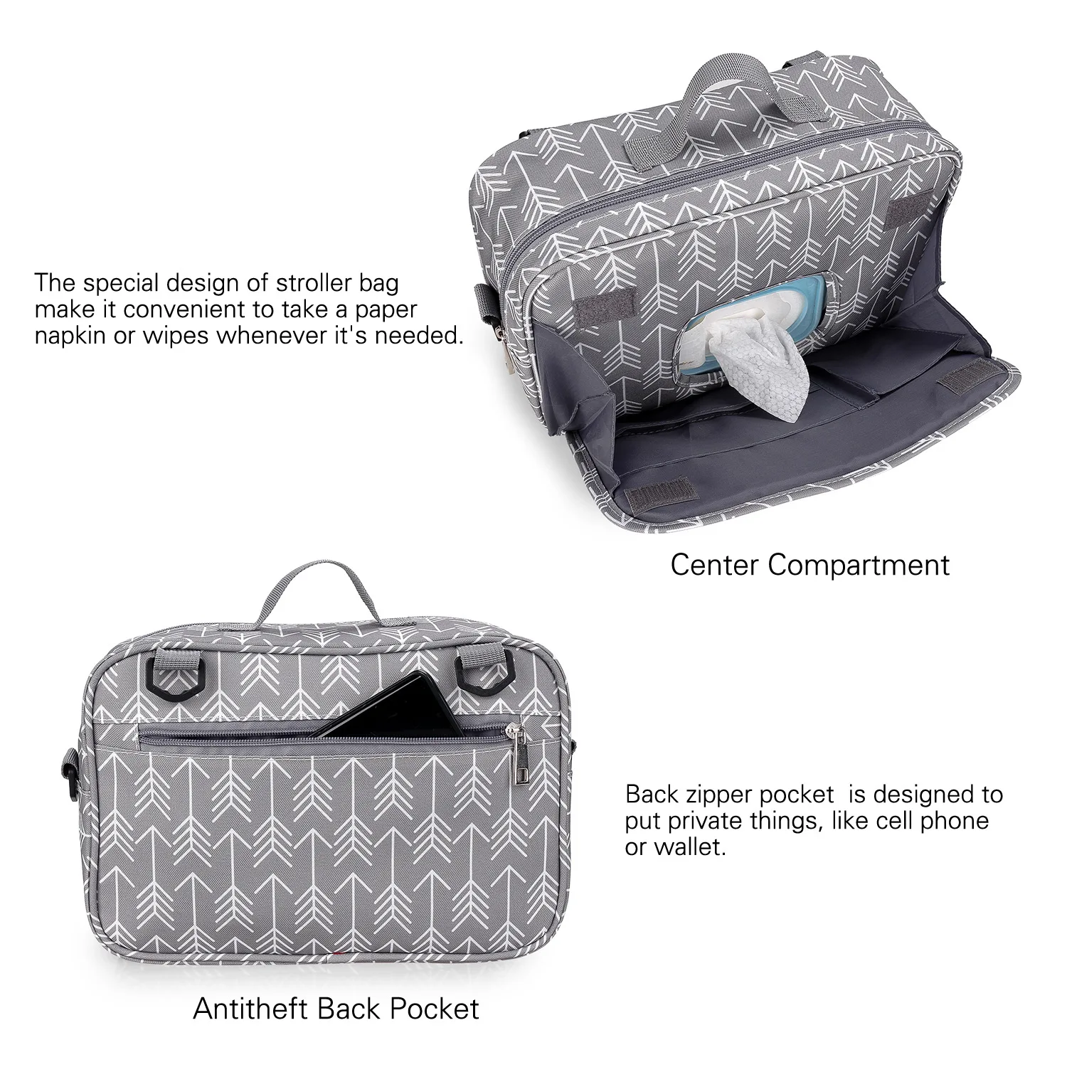 New Style Waterproof Diaper Bag Large Capacity Mommy Travel Bag Multifunctional Maternity Mother Baby Stroller Bags Organizer