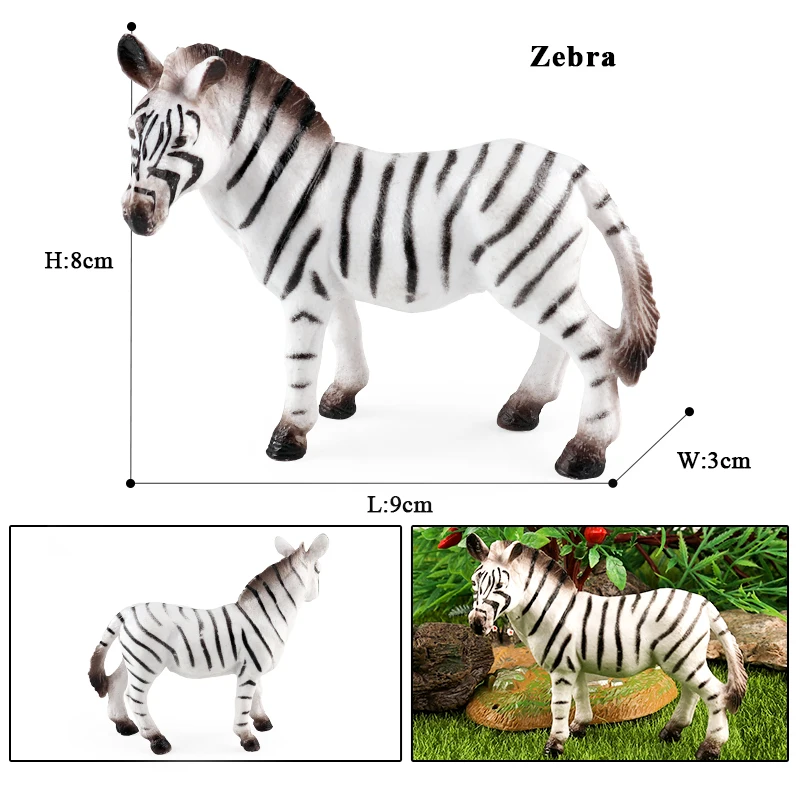 דמויות אפריקאיות פראיות של אריה, טיגריס, יאק, אנטילופה, תנין, זברה, פנתר שחור - מודלים לקישוט הבית ומתנה לילדים