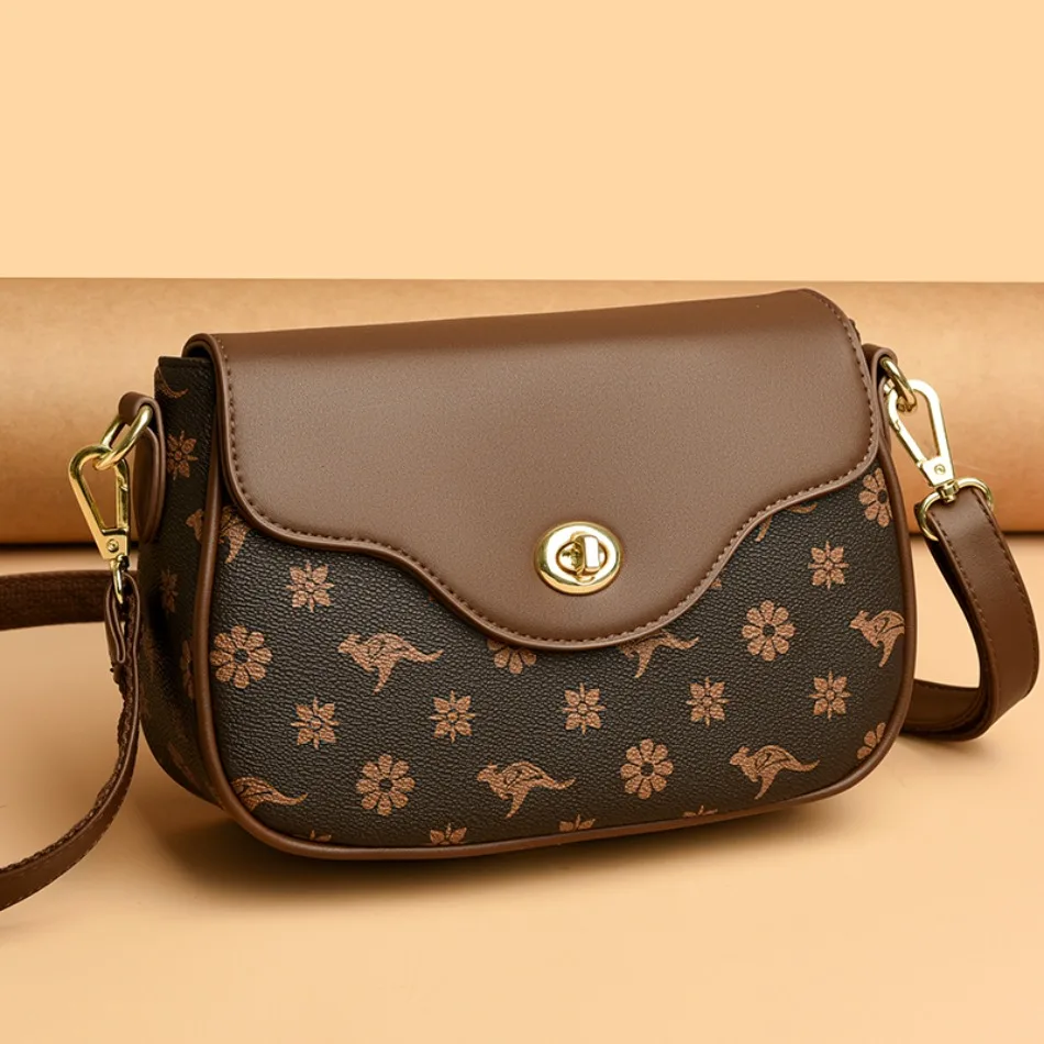 

Genuine Brand Women Printed Crossbody Bag 2024 High Quality Leather Shoulder Crossbody Bags Designer Female Purses and Handbags