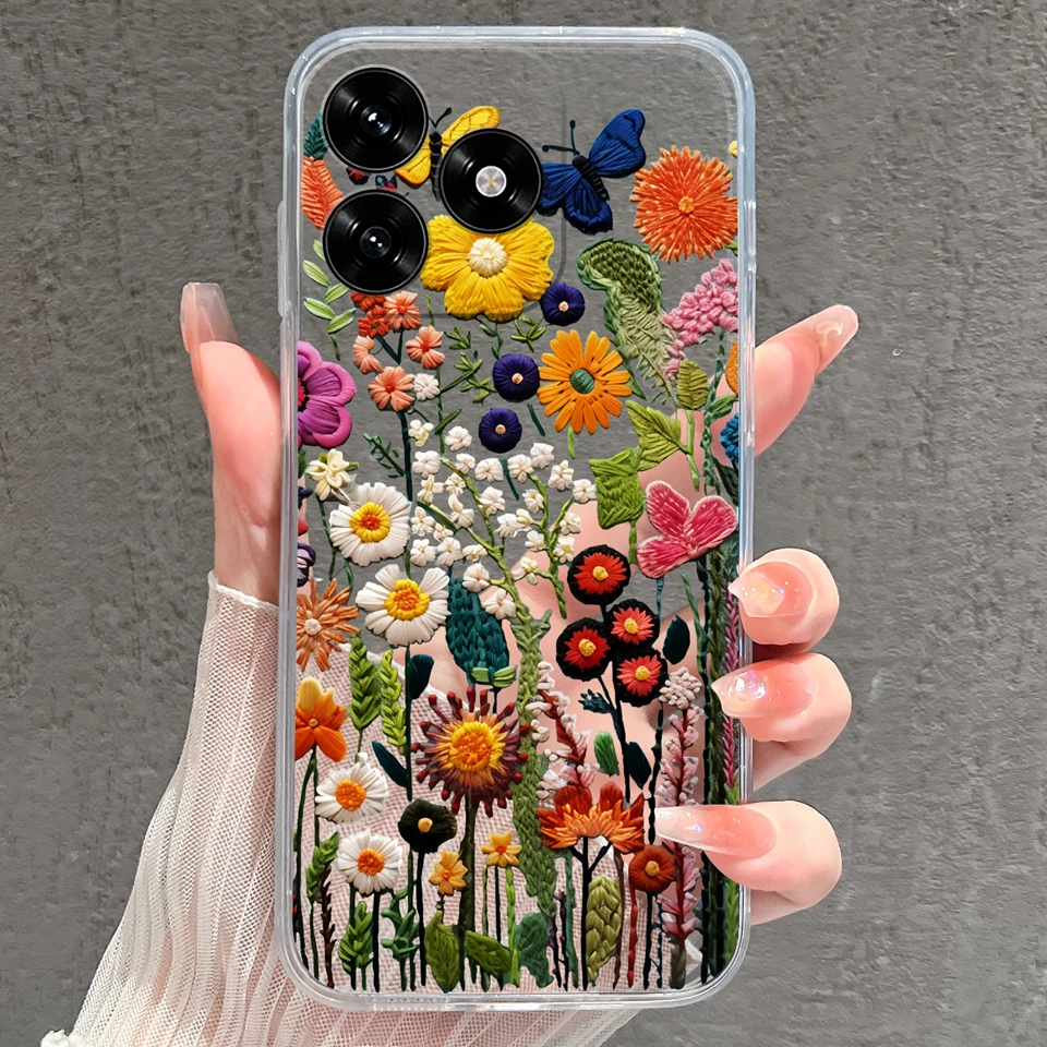 Cartoon Frog & Pig Transparent Protective Phone Case