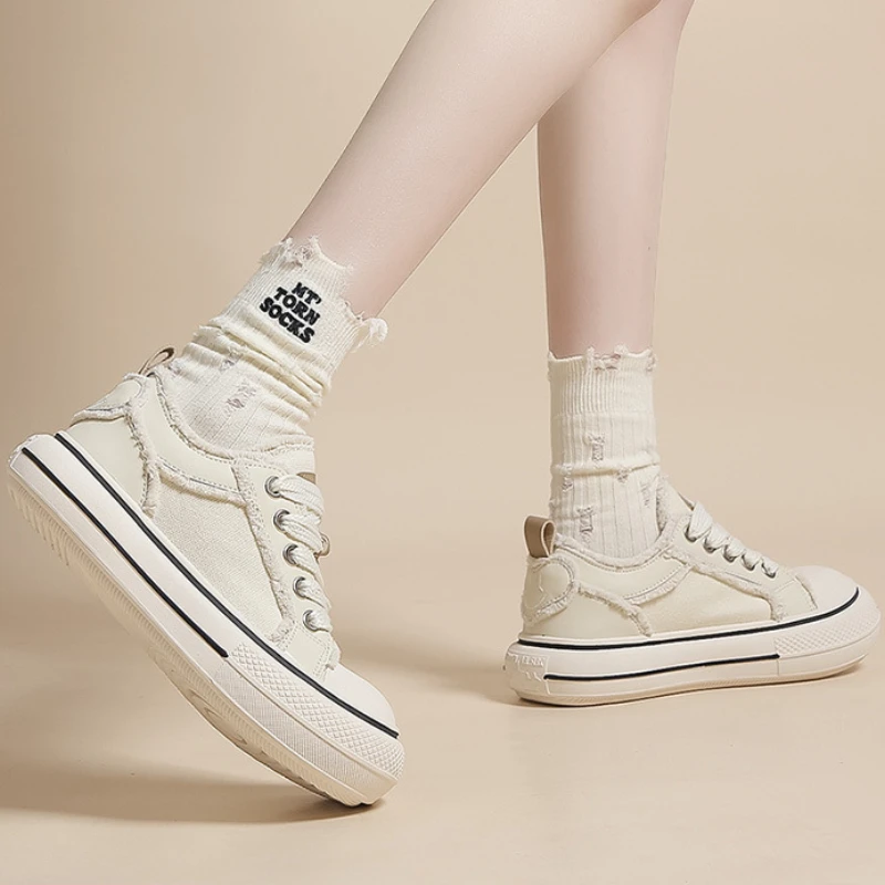 New Chunky Platform Shoes for Women Summer Mesh Casual Sneakers for Women Fashion White Chic Designer Luxury Shoes Walking Shoes