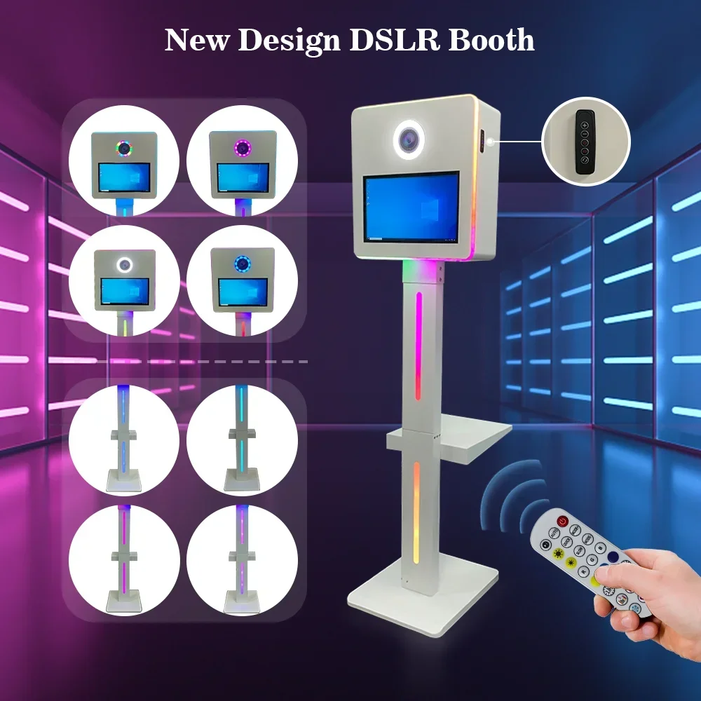 Portable standzone 15.6inch selfie photo booth camera DSLR round shell carrying case printer and camera photobooth Sff7f267e99c64ebc8ed45c0f8e8b71dbO