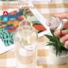 500/750ml Water Bottle With Time Marker Cover For Water Drink Large Capacity Plastic Transparent Milk Juice Cup Birthday Gift 6